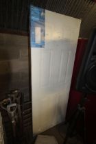 A B&Q six panel smooth effect moulded interior doo