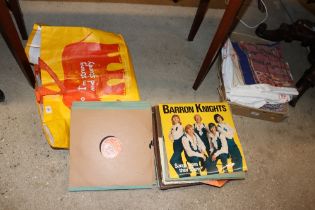 Two bags of various records