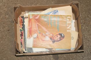 A box of various risqué ephemera