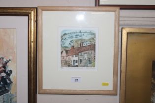 Glyn Thomas, pencil signed limited edition print "