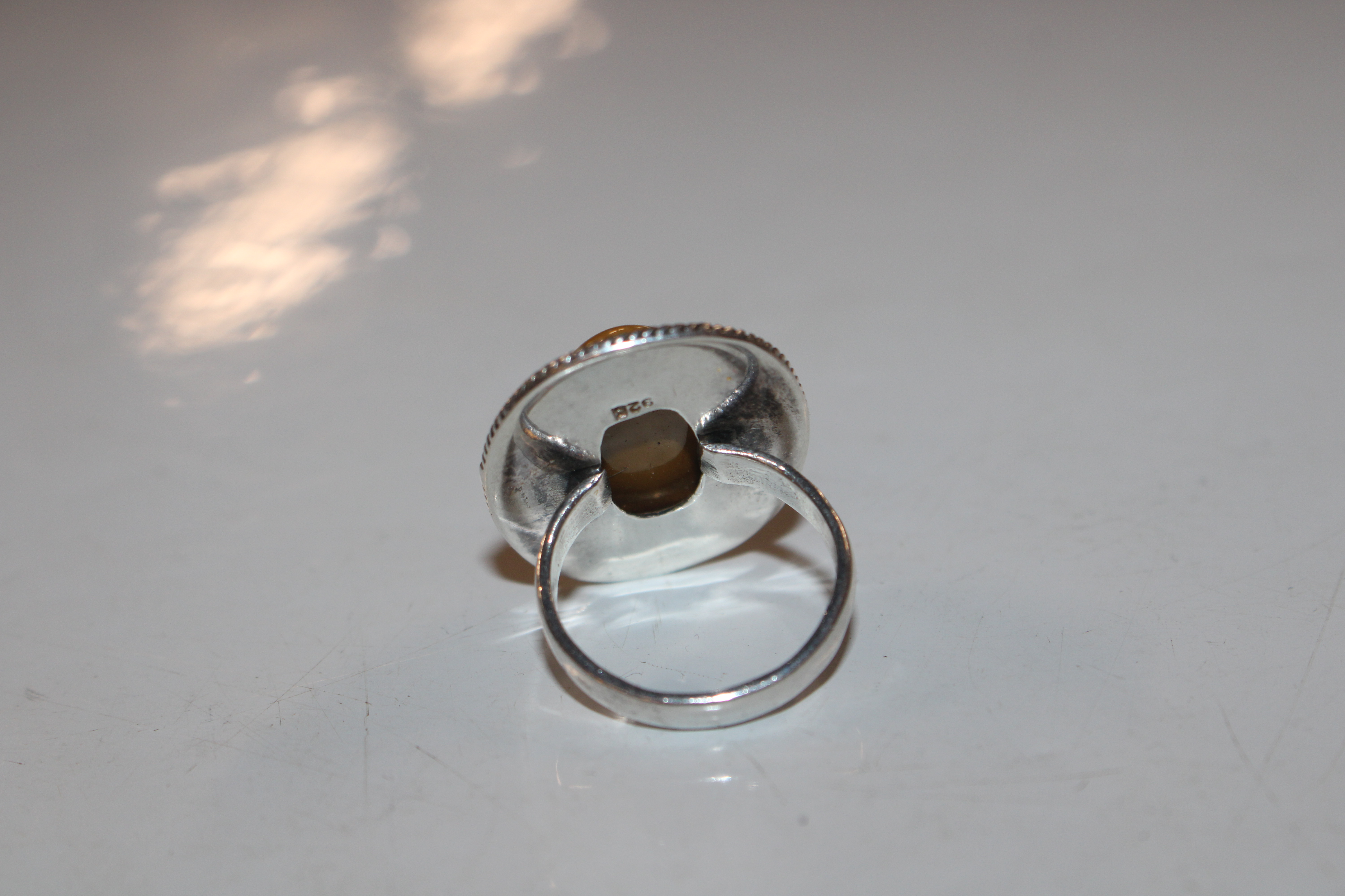 A large Sterling silver dress ring, size N/O, 13gm - Image 2 of 2