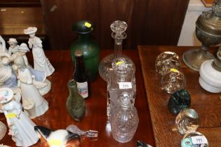 A quantity of glassware to include decanters and s