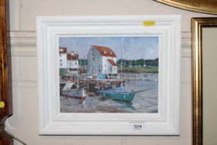 Ken Curtis, acrylic study Woodbridge Tide Mill