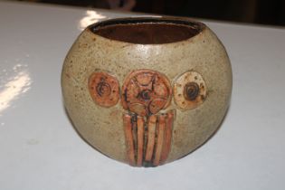 A Bernard Rooke, pottery vase stamped to base "Roo