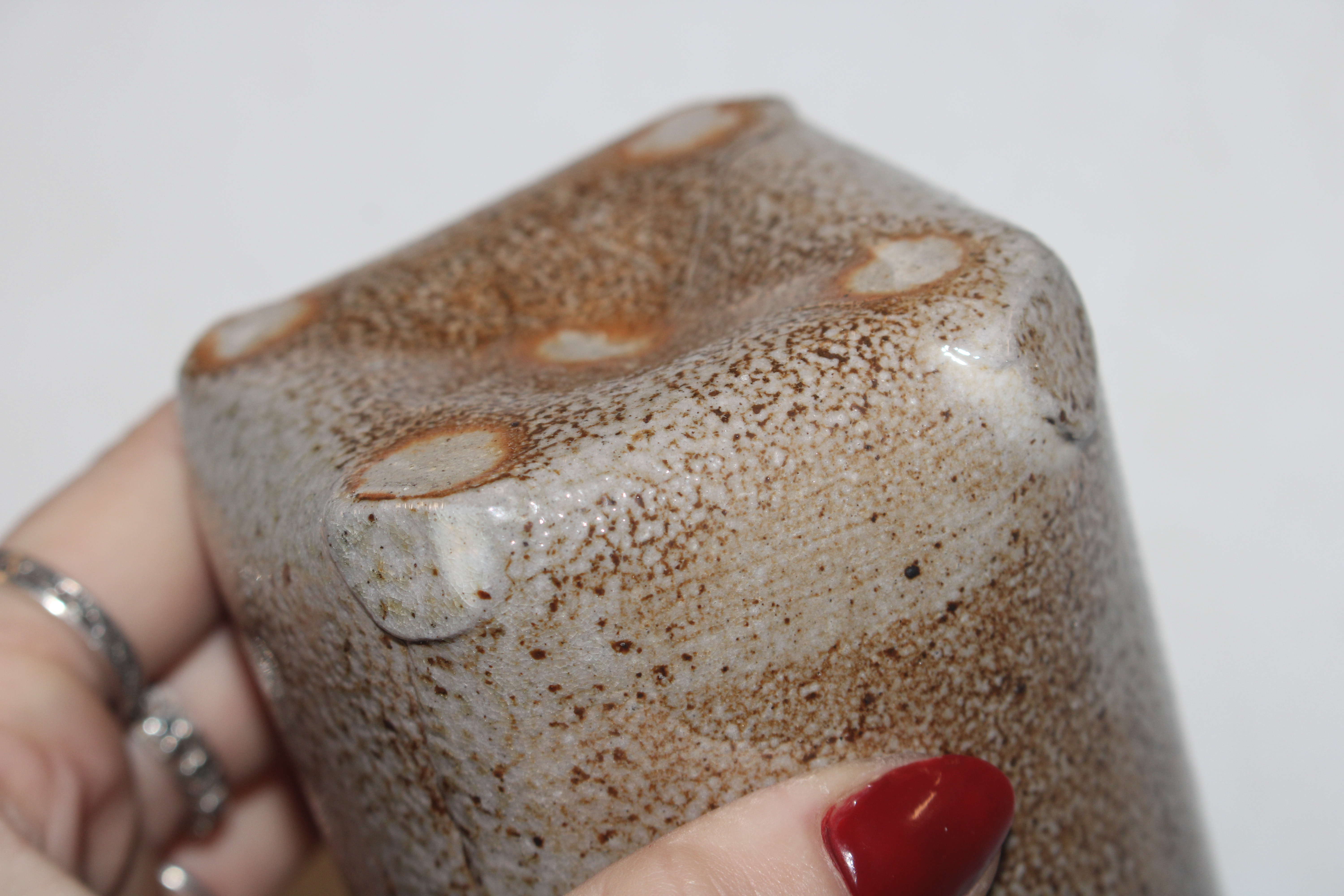 A Studio Pottery vase, painted mark to base, with - Image 6 of 16
