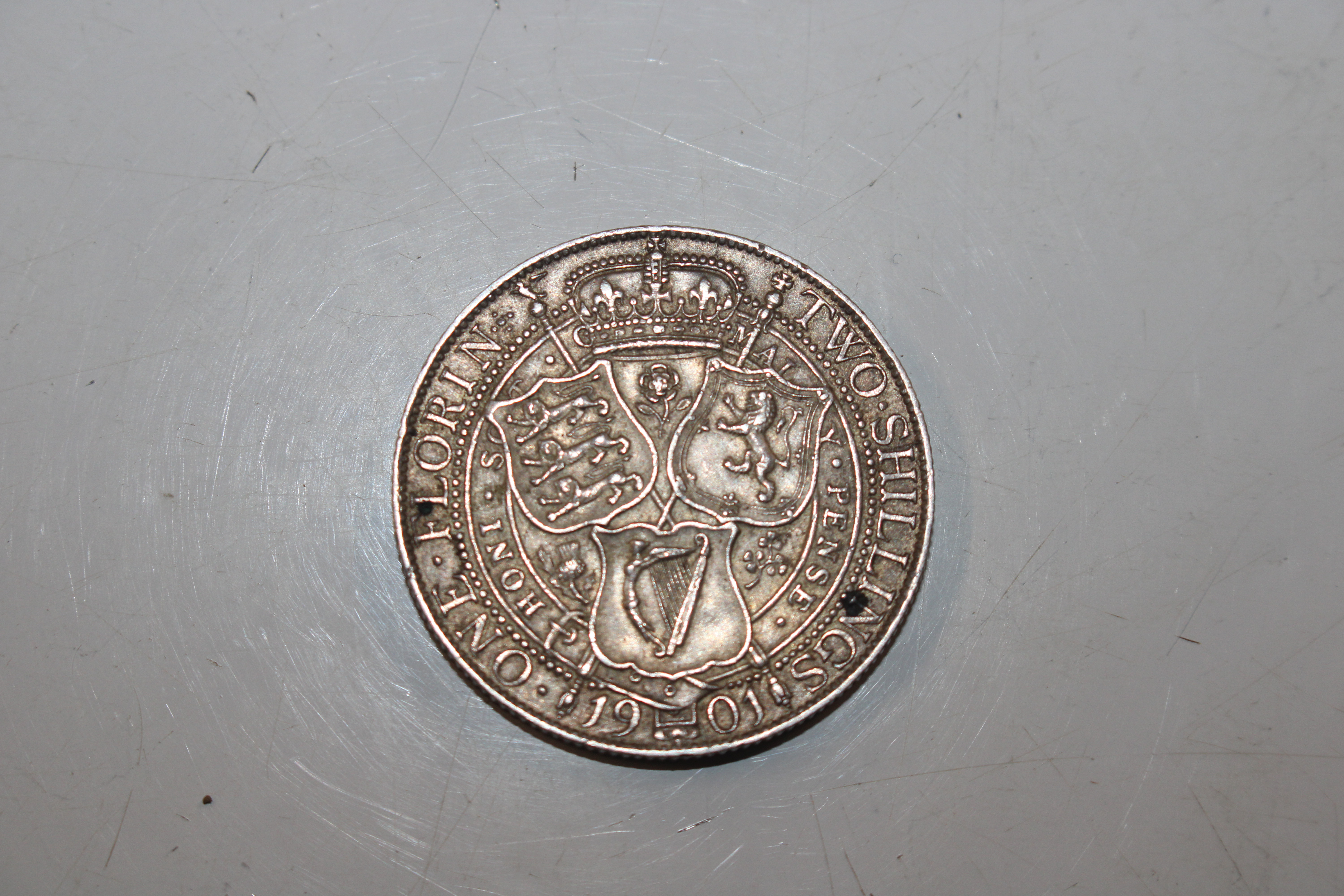 Queen Victoria two Shilling coin 1901