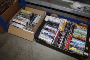 Two boxes of DVD's