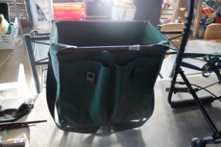 A fishing tool box/stool and contents of various f