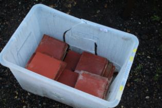 A quantity of terracotta tiles