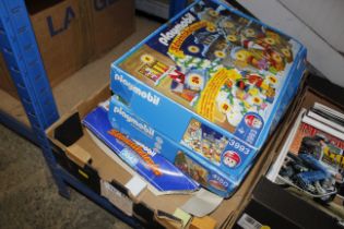 A box of children's games etc.