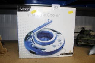 An inflatable cooler