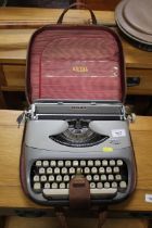 A Royalite portable typewriter