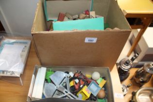 Two boxes of miscellaneous children's toys, buildi