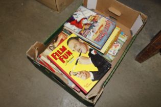 A collection of various vintage annuals