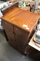 A mahogany HiFi cabinet