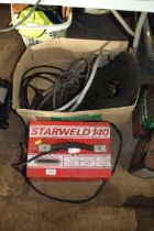 A Starweld 140 welder with accessories