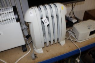 A DeLonghi Bambino oil filled radiator