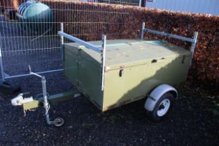 A single axle car trailer