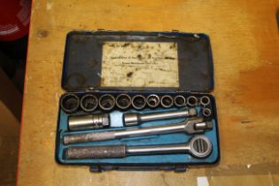 A ToolStart 15 piece socket and attachment set in