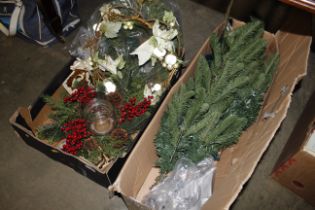 A quantity of Christmas decorations