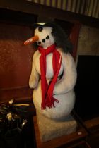 A shop display snowman figure