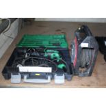 Hitachi 240v rotary hammer drill in case and extension lead. V CAMPSEA ASHE
