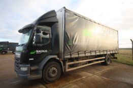 DAF LF 260 FA Euro 6 18T 4X2 auto rigid day cab. Registration P23 MGL. Date of first registration