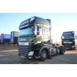 DAF XF 480 FTG 6X2 Euro 6D auto mid-lift and steer 44T unit. Registration P31 MGL. Date of first