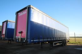 Montracon 39T 13.6m tri-axle curtain-side trailer. Registration C351372. 2013. MOT until 31/03/2024.