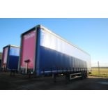 Montracon 39T 13.6m tri-axle curtain-side trailer. Registration C351372. 2013. MOT until 31/03/2024.