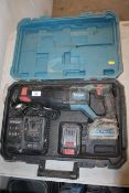 Erbauer 18v cordless reciprocating saw with 2x batteries and a charger in case. V CAMPSEA ASHE