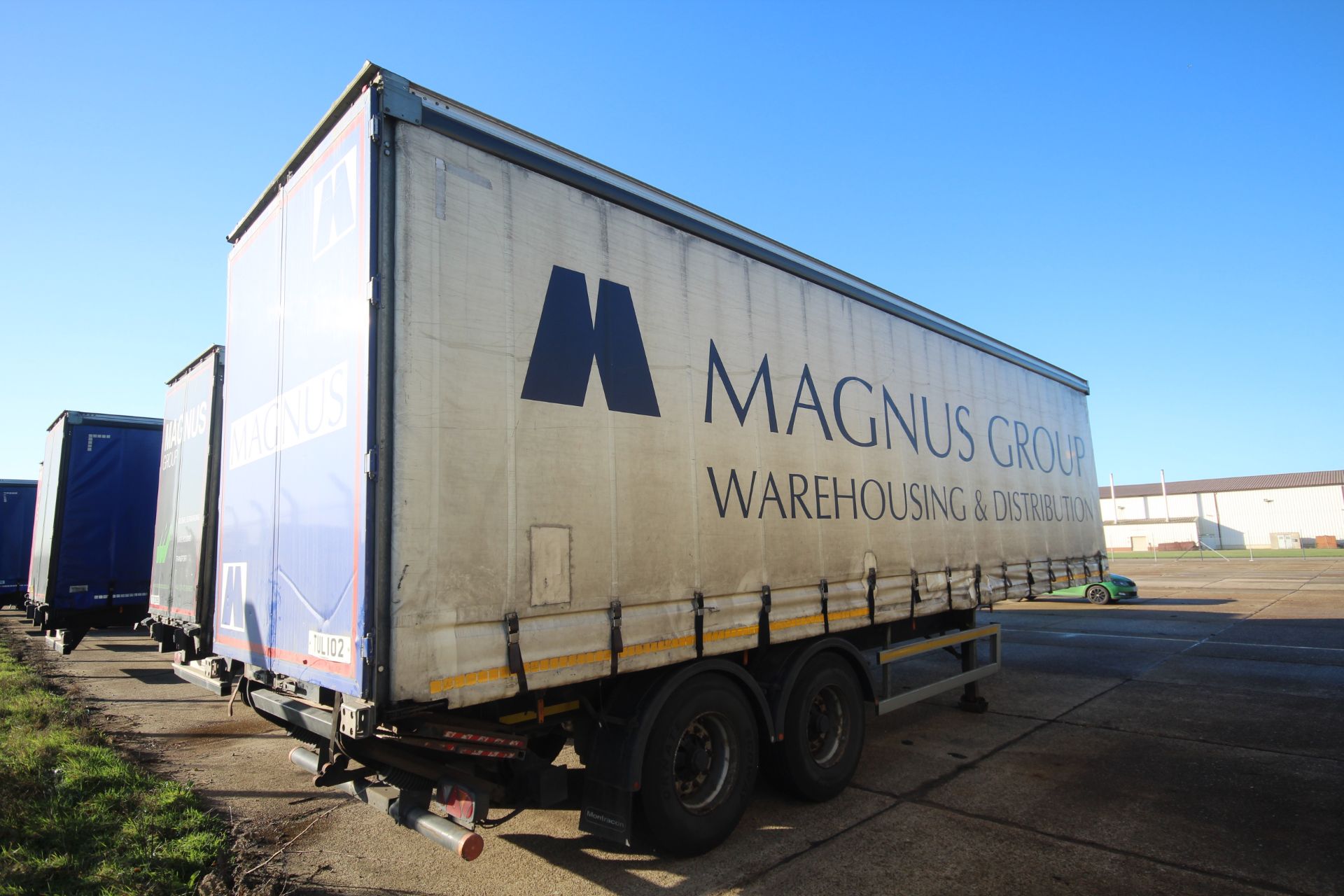 Montracon 33T 10.6m twin axle urban curtain-side trailer. Registration C353989. 2014. MOT unit 31/ - Image 3 of 89