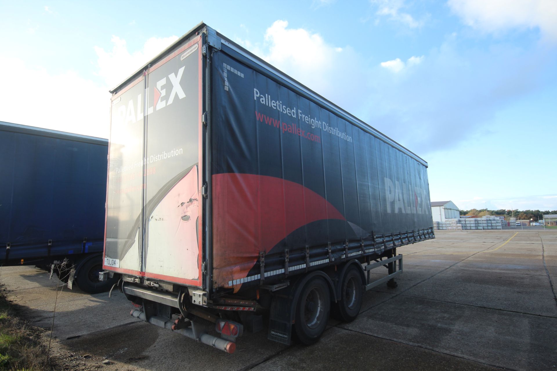 Montracon 33T 10.6m twin axle urban curtain-sider trailer. Registration C408724. 2015. MOT until - Image 3 of 81