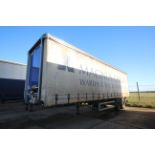 Montracon 33T 10.6m twin axle urban curtain-side trailer. Registration C354189. 2013. MOT until 31/