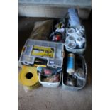 Large quantity of miscellaneous cable fitting equipment. To include marker tape, grommets, tape