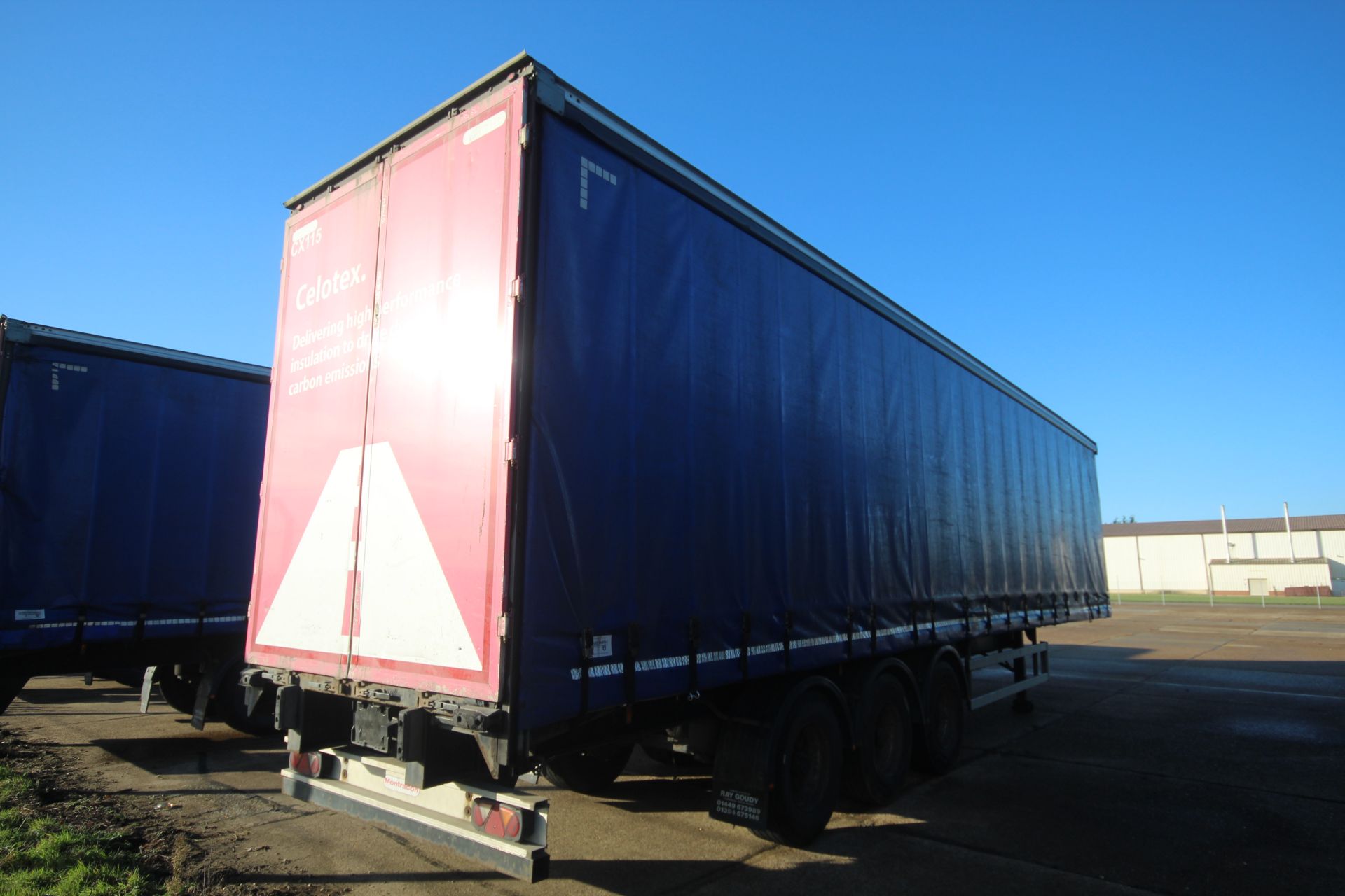 Montracon 39T 13.6m tri-axle curtain-side trailer. Registration C351372. 2013. MOT until 31/03/2024. - Image 3 of 78