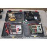 Various electrical test equipment including 2x Meggers, volt meter etc. V CAMPSEA ASHE