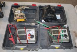 Various electrical test equipment including 2x Meggers, volt meter etc. V CAMPSEA ASHE
