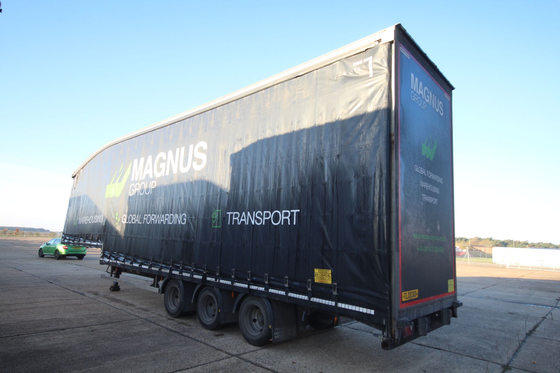 Montracon 39T 13.6m tri-axle step frame double deck curtain-side trailer. Registration C527332. - Image 2 of 83