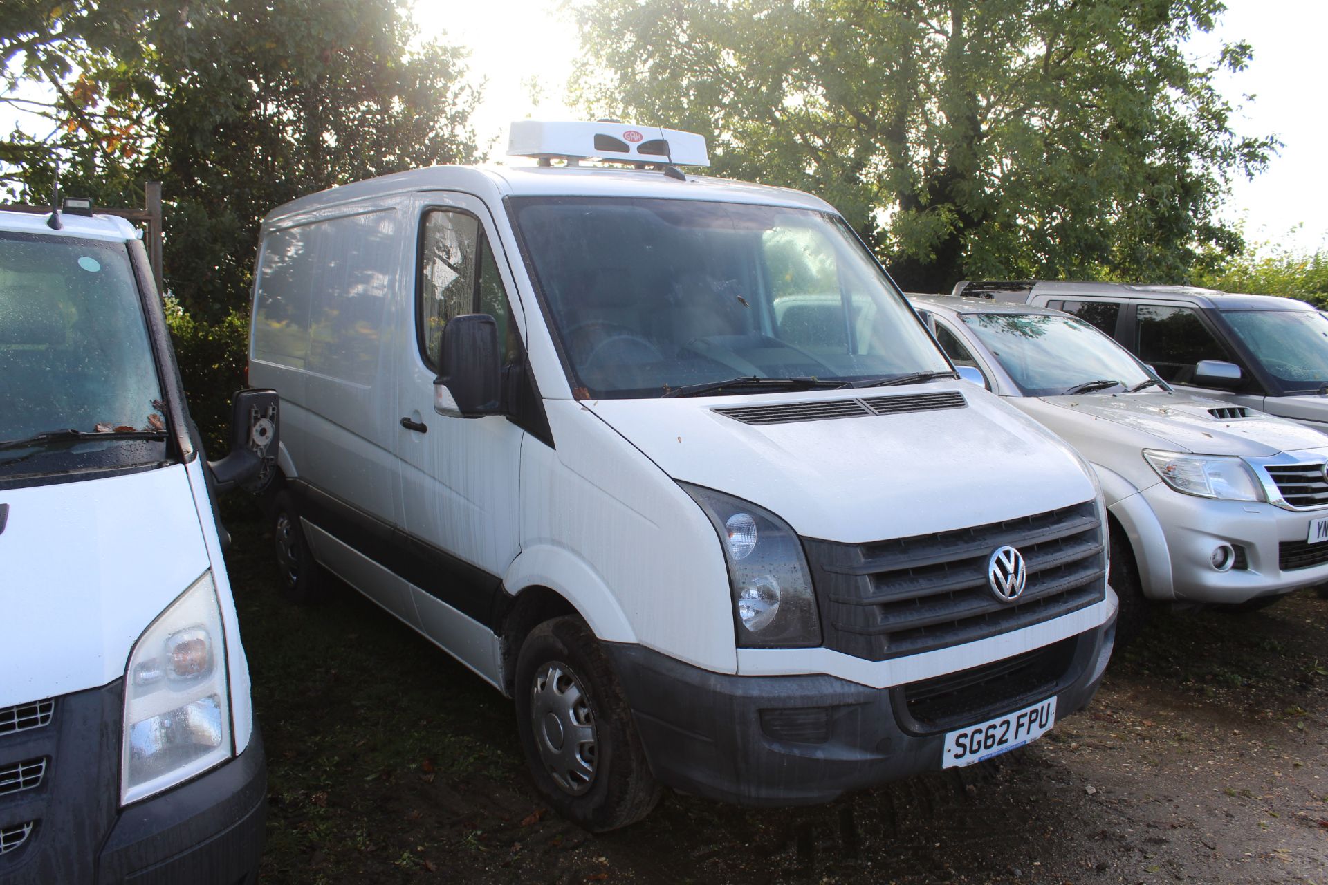 VW Crafter CR 30 TDI 109 SWB chiller van. Registration SG62 FPU. Date of first registration 29/09/