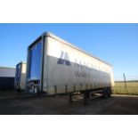 Montracon 33T 10.6m twin axle urban curtain-side trailer. Registration C353990. 2014. MOT until 31/