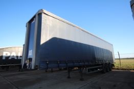 Dennison 38T 13.7m tri-axle curtain-side trailer. Registration C319608. 2011. MOT until 30/09/