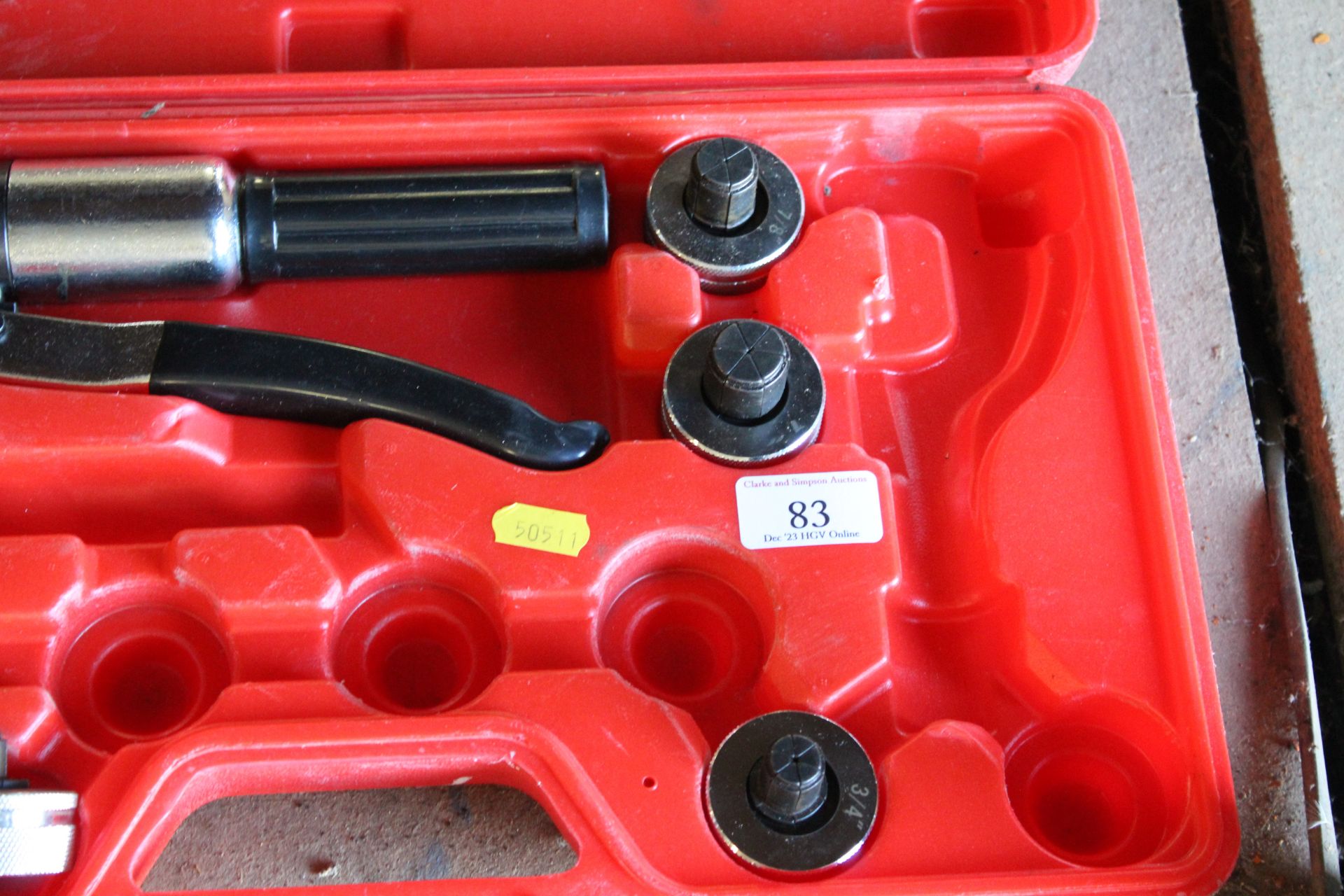 Hydraulic tube expanding tool kit. V CAMPSEA ASHE - Image 3 of 3