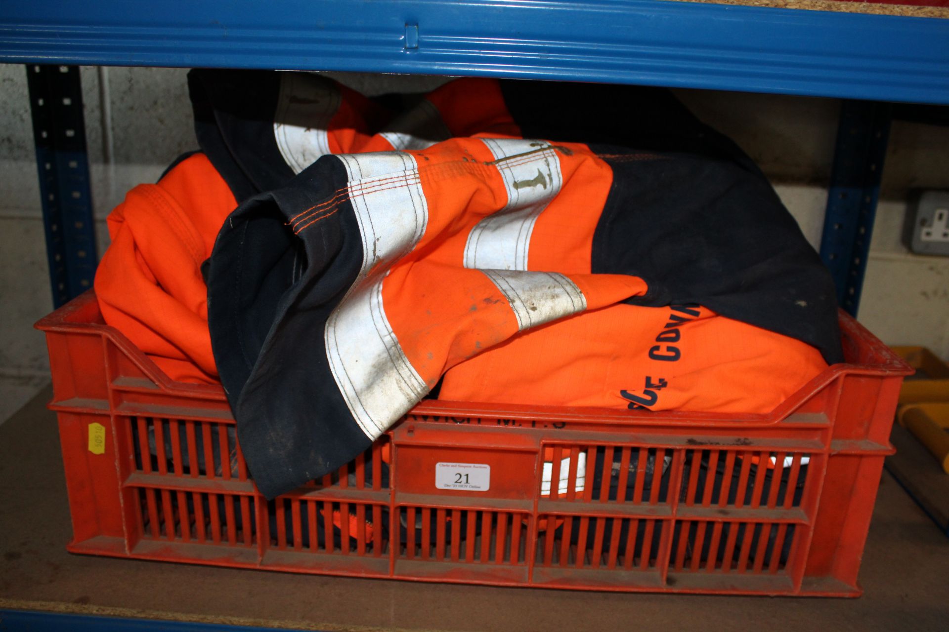 Various high viz boiler suits. V CAMPSEA ASHE