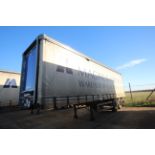 Montracon 33T 10.6m twin axle urban curtain-side trailer. Registration C353989. 2014. MOT unit 31/
