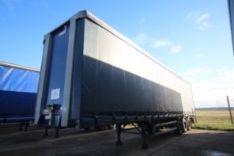 Dennison 38T 13.6m tri-axle curtain-side trailer. Registration C319611. 2011. MOT 30/09/2024. 4.