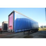 Montracon 39T 13.6m tri-axle curtain-side trailer. Registration C351364. 2013. MOT until 31/01/2024.