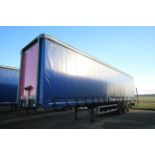 Montracon 39T 13.6m tri-axle curtain-side trailer. Registration C351362. 2013. MOT until 29/02/2024.