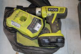 Ryobi 18v cordless drill with battery, charger and bag. V CAMPSEA ASHE