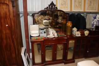 A Victorian mahogany and mirror back chiffonier